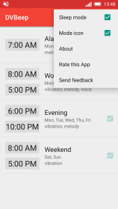 اسکرین شات 8 برنامه Speaking clock DVBeep