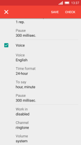 اسکرین شات 5 برنامه Speaking clock DVBeep