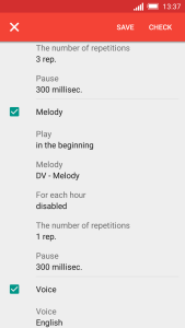 اسکرین شات 4 برنامه Speaking clock DVBeep
