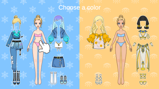 اسکرین شات 6 بازی Magic Paper Dolls Dress Up DIY