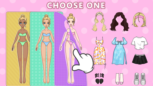 اسکرین شات 5 بازی Magic Paper Dolls Dress Up DIY