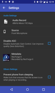 اسکرین شات 6 برنامه RecForge II: Voice Recorder