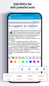 اسکرین شات 3 برنامه Word Editor: Docx Editor