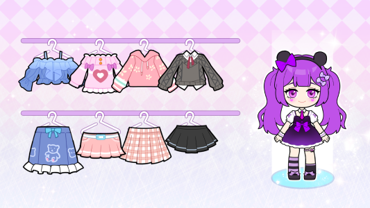 اسکرین شات 3 بازی Doll Makeup: Dress up for kids