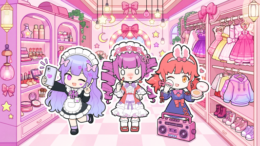 اسکرین شات 7 بازی Doll Makeup: Dress up for kids