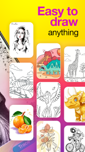 اسکرین شات 4 برنامه AR drawing app: Paint & sketch