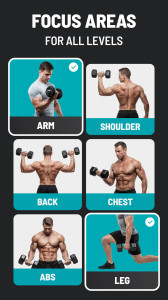 اسکرین شات 3 برنامه Dumbbell Workout at Home