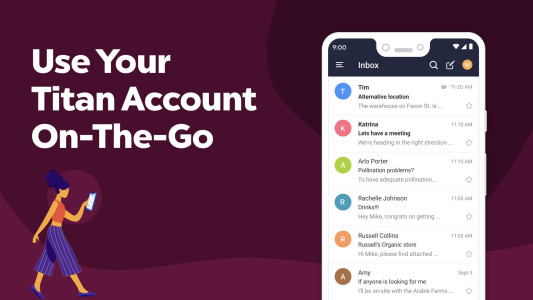 اسکرین شات 2 برنامه Titan Email: Contacts,Calendar