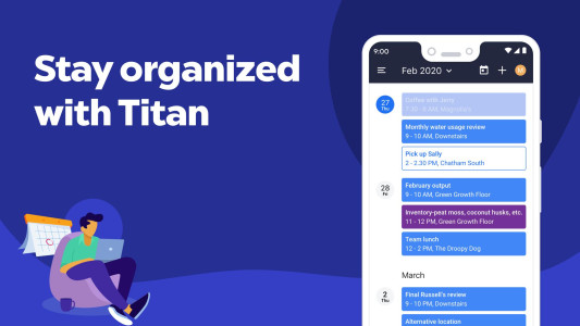 اسکرین شات 5 برنامه Titan Email: Contacts,Calendar