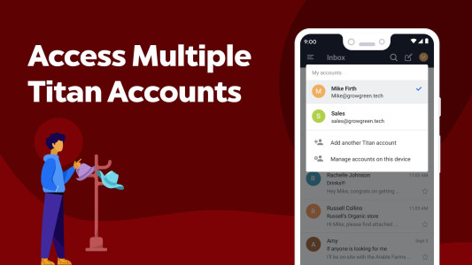 اسکرین شات 6 برنامه Titan Email: Contacts,Calendar