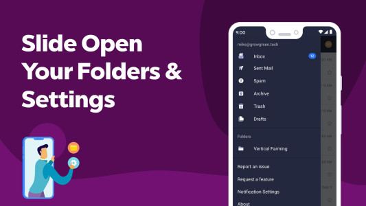 اسکرین شات 7 برنامه Titan Email: Contacts,Calendar
