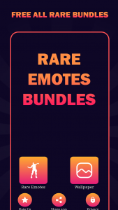اسکرین شات 1 برنامه Rare Emote Bundle FF Skin Tool