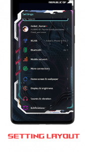 اسکرین شات 1 برنامه R0G_v4 EMUI 9/10/11 Theme