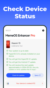 اسکرین شات 1 برنامه MemeOS Enhancer: for HyperOS
