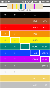 اسکرین شات 4 برنامه Resistor calculator