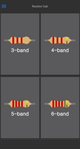 اسکرین شات 1 برنامه Resistor calculator
