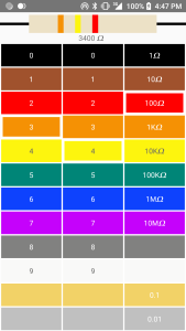 اسکرین شات 3 برنامه Resistor calculator