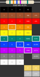 اسکرین شات 2 برنامه Resistor calculator