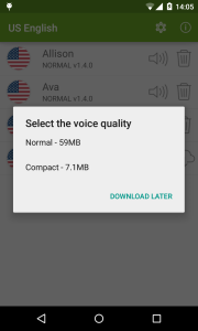 اسکرین شات 2 برنامه Vocalizer TTS Voice (English)