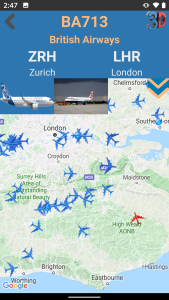 اسکرین شات 2 برنامه Air Traffic - flight tracker