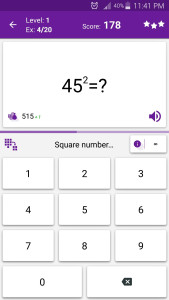 اسکرین شات 4 برنامه Math Tricks: Mental Math