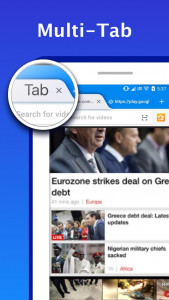 اسکرین شات 1 برنامه Web Browser for Android