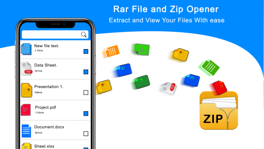 اسکرین شات 1 برنامه Rar Extractor: zip Extractor