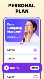 اسکرین شات 3 برنامه Face Yoga Exercises, Skin Care