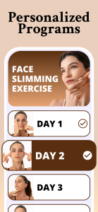 اسکرین شات 2 برنامه Face Yoga & Facial Exercises