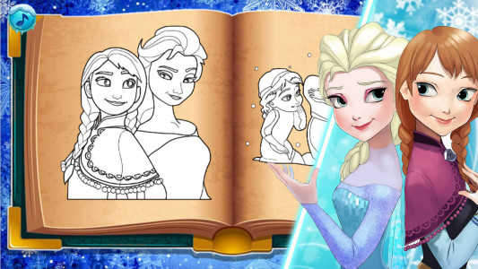 اسکرین شات 2 بازی بازی دفتر نقاشی السا و انا