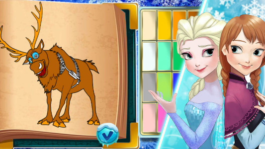 اسکرین شات 3 بازی بازی دفتر نقاشی السا و انا