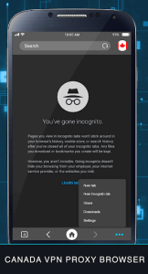 اسکرین شات 2 برنامه Canada Unblock Proxy Browser - VPN Private Browser