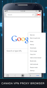 اسکرین شات 3 برنامه Canada Unblock Proxy Browser - VPN Private Browser
