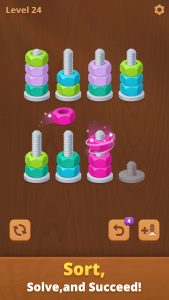 اسکرین شات 1 بازی Nut Sort Puzzle: Sorting Games