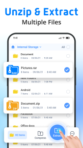 اسکرین شات 2 برنامه File Archiver - Extract, Unzip