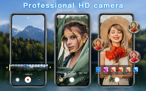 اسکرین شات 2 برنامه HD Camera - Filter Cam Editor