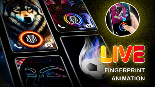 اسکرین شات 1 برنامه 3D Fingerprint animation