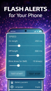 اسکرین شات 4 برنامه Flash Alerts: Calls & Messages