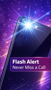 اسکرین شات 1 برنامه Flash Alerts: Calls & Messages