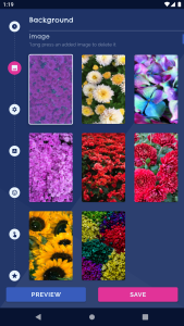 اسکرین شات 1 برنامه Flower Live Wallpaper Clock 4K