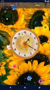 اسکرین شات 8 برنامه Flower Live Wallpaper Clock 4K