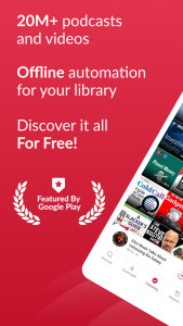 اسکرین شات 1 برنامه Offline Podcast App: Player FM