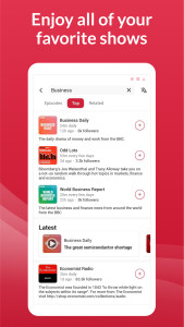 اسکرین شات 4 برنامه Offline Podcast App: Player FM