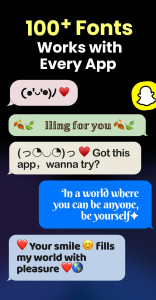 اسکرین شات 2 برنامه Fonts Keyboard Themes & Emoji