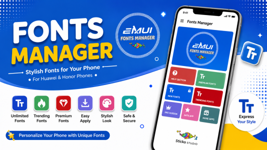 اسکرین شات 1 برنامه Font Manager for Huawei/Emui