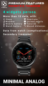 اسکرین شات 4 برنامه Minimal Analog Watch Face