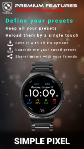 اسکرین شات 5 برنامه Simple Pixel Watch Face