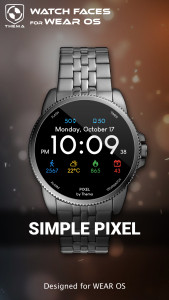 اسکرین شات 1 برنامه Simple Pixel Watch Face