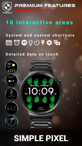 اسکرین شات 3 برنامه Simple Pixel Watch Face