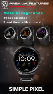 اسکرین شات 6 برنامه Simple Pixel Watch Face